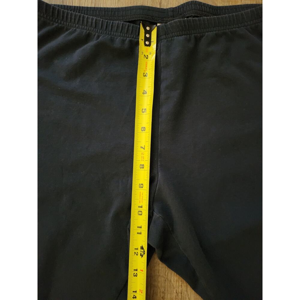 J JILL Size L Pima Cotton Capri Leggings Stretch Pants Navy Pull On - Picture 6 of 8